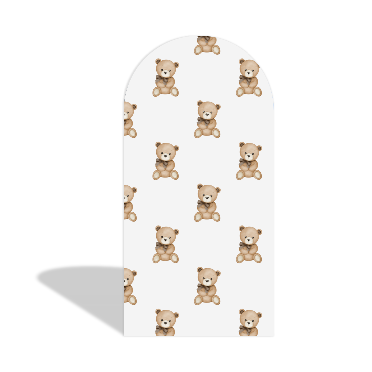 It¡¯s A Boy Teddy Bear Birthday Party Arch Backdrop Wall Cloth Cover