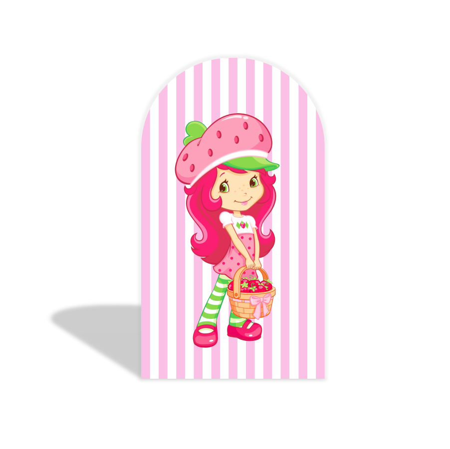 strawberry arch Birthday Party Arch Backdrop Wall Cloth Cover