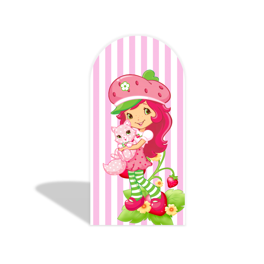 strawberry arch Birthday Party Arch Backdrop Wall Cloth Cover