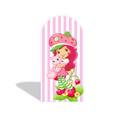 strawberry arch Birthday Party Arch Backdrop Wall Cloth Cover