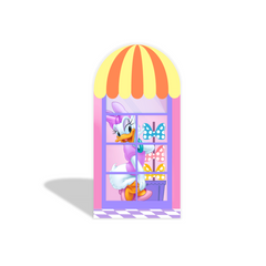 Pink minnie arch Birthday Party Arch Backdrop Wall Cloth Cover