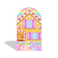 Candy Donut Birthday Baby Shower Party Arch Backdrop Wall Cloth Cover