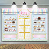 Lofaris Fairy Tale Pink Cake Sweet Shoppe Birthday Backdrop