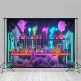 Lofaris Colorful Foggy Chemistry Experiment Lab Week Backdrop