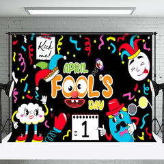 Lofaris Funny Colored Crown Happy April Fools Day Backdrop