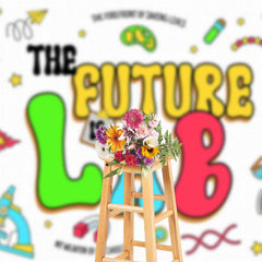 Lofaris Colorful Chemical Equipment The Future Lab Backdrop