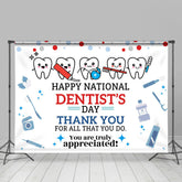 Lofaris White Teeth National Dentists Thank You Backdrop