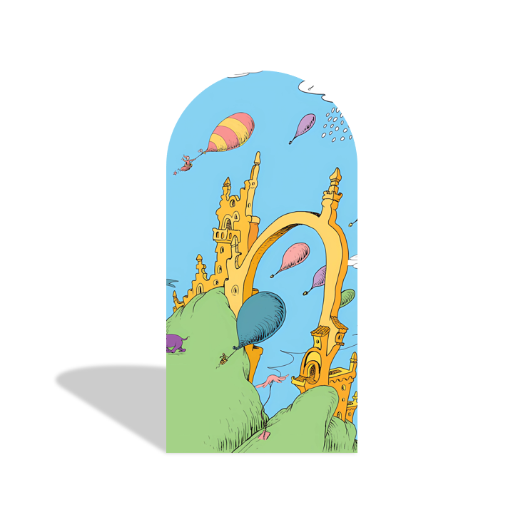 Oh Baby The Place Youll Go Birthday Baby Shower Party Arch Backdrop Wall Cloth Cover