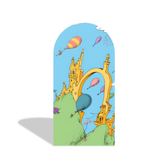 Oh Baby The Place Youll Go Birthday Baby Shower Party Arch Backdrop Wall Cloth Cover
