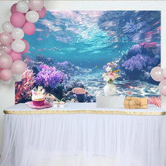 Lofaris Vibrant Coral Reef Underwater Photography Backdrop, Beautiful Ocean Scene Background for Studio Photoshoot