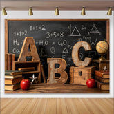 Lofaris Vintage Classroom Back To School Backdrop with ABC Letters, Educational Photography Background for School Events