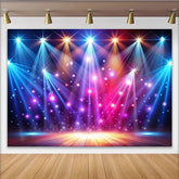 Lofaris Vibrant Stage Light Photography Backdrop with Sparkling Bokeh, Dynamic Party Background for Event and Studio Photoshoot