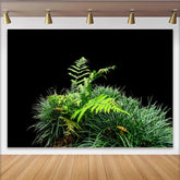 Lofaris Lush Green Fern and Grass Plant Photography Backdrop, Natural Foliage Studio Background for Portrait Photoshoot