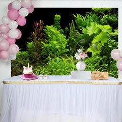 Lofaris Lush Green Aquatic Plant Photography Backdrop with Small Fish, Vibrant Nature Background for Studio Photoshoot