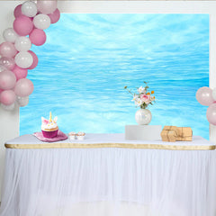 Lofaris Light Blue Abstract Water Photography Backdrop with Rippling Surface, Serene Studio Background for Underwater Photoshoot