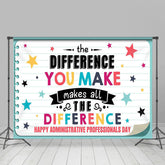 Lofaris Green Diary Administrative Professionals Day Backdrop