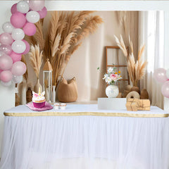 Lofaris Minimalist Boho Interior Backdrop, Pampa Grass Vases and Rustic Decor for Portrait Studio