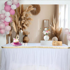 Lofaris Boho Living Room Photography Backdrop, Pampas Grass and Wicker Decor Photo Background