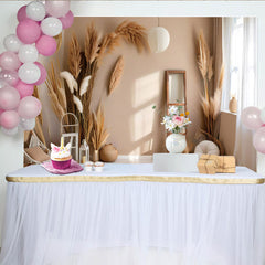 Lofaris Modern Boho Interior Photography Backdrop, Pampas Grass and Lantern Photo Background