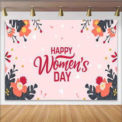 Lofaris International Womens Day Floral Backdrop, Hand Drawn Botanical Party Decor, Celebrate Women Celebration Background