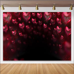 Lofaris Glowing Heart Arc Backdrop, Valentine's Day Luxury Photography Background