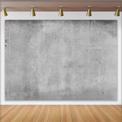 Lofaris Grey Concrete Backdrop, Industrial Cement Wall Texture Photography Background