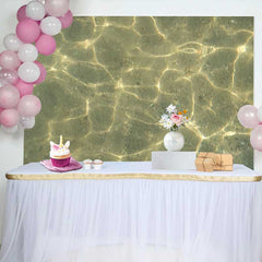 Lofaris Clear Shallow Water Sandy Beach Backdrop, Summer Ocean Sea Surface Party Decorations, Photography Background