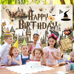Lofaris Magic Castle Happy Birthday Party Backdrop