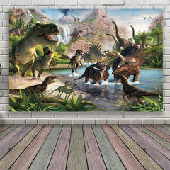 Lofaris Dinosaur Jurassic Birthday Backdrop Party for Boy