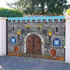 Lofaris Medieval Castle Knight Party Birthday Backdrop
