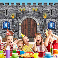 Lofaris Medieval Castle Knight Party Birthday Backdrop