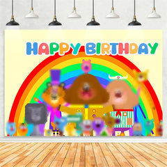 Lofaris Rainbow Happy Birthday Girls Decor Party Backdrop