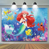 Lofaris Undersea Mermaid Princess Birthday Backdrop