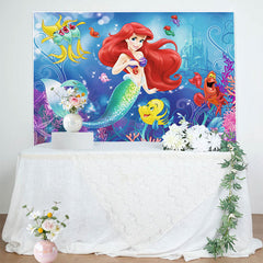 Lofaris Undersea Mermaid Princess Birthday Backdrop