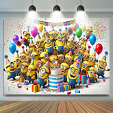 Lofaris Cute Cartoon Birthday Party Backdrop for Kids