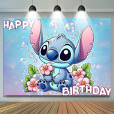 Lofaris Blue Cartoon Kids Birthday Party Backdrop