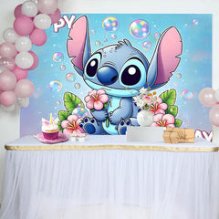 Lofaris Blue Cartoon Kids Birthday Party Backdrop