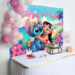 Lofaris Summer Birthday Cartoon Theme Party Backdrop