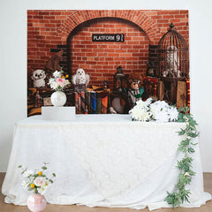 Lofaris Wizard Brick Wall Magic Party Backdrop