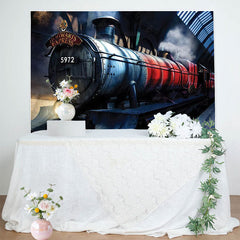 Lofaris Magic Academy Train Theme Party Backdrop