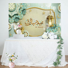 Lofaris Eid Ramadan Mubarak Green Holiday Backdrop