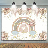 Lofaris Boho Sunshine Rainbow Birthday Girl Party Backdrop