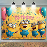Lofaris Minions Happy Birthday Party Backdrop