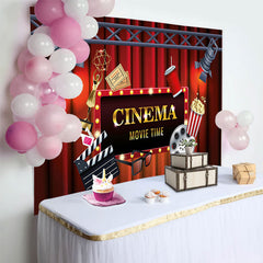 Lofaris Star Movie Night Birthday Party Backdrop