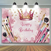 Lofaris Pink Beauty Makeup Girls Birthday Backdrop