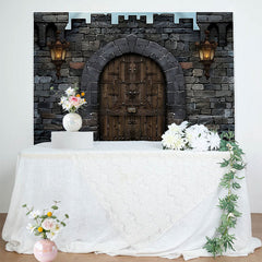 Lofaris Retro Medieval Castle Theme Party Backdrop