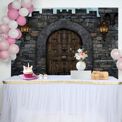 Lofaris Retro Medieval Castle Theme Party Backdrop