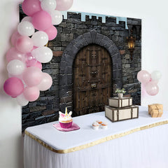 Lofaris Retro Medieval Castle Theme Party Backdrop