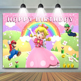 Lofaris Happy Birthday Princess Adventure Party Backdrop