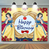 Lofaris Princess Rose Happy Birthday Party Backdrop